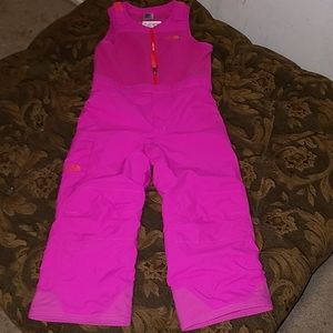 Girls ski pants pink North Face Excellent conditio